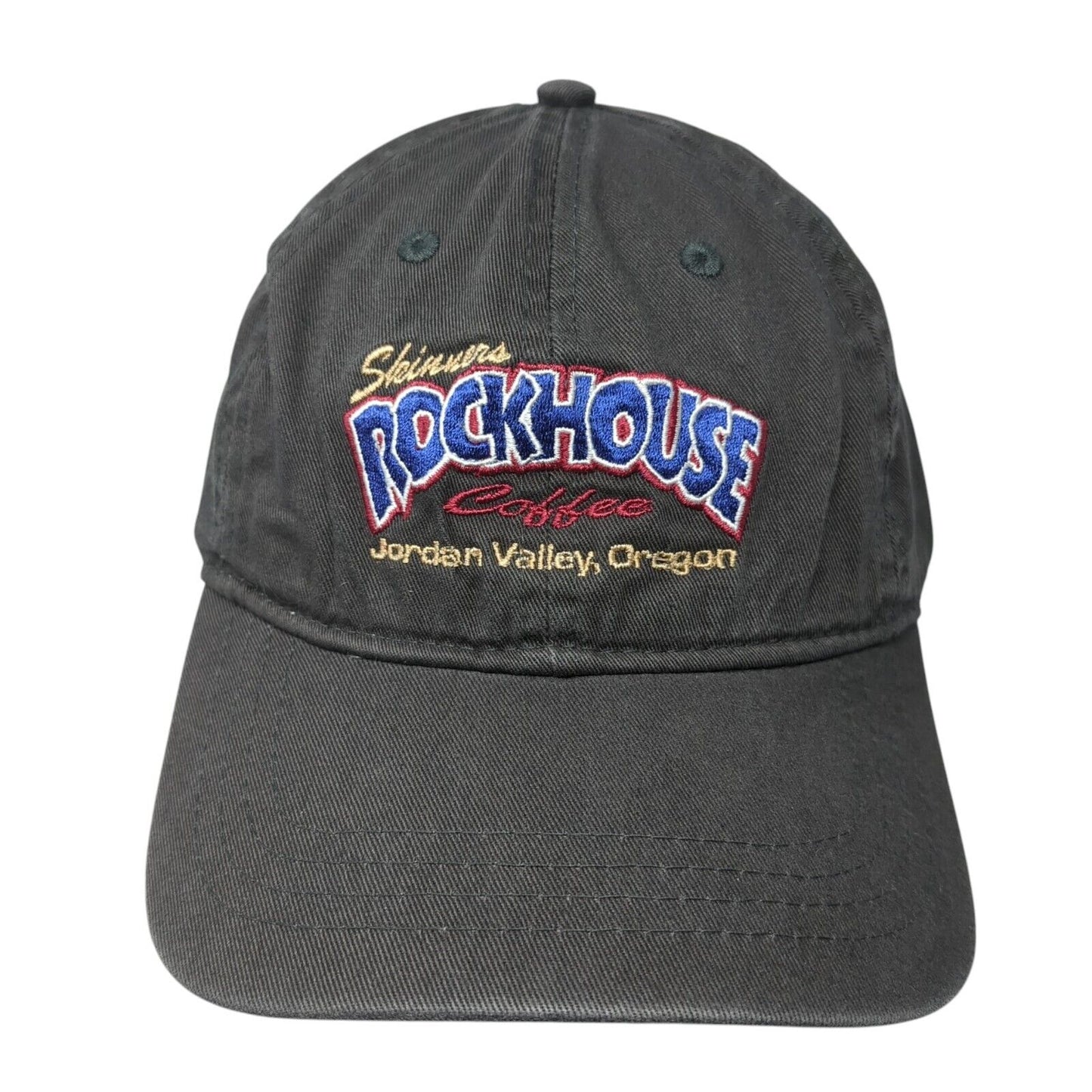 Skinners Rockhouse Coffee Jordan Valley Oregon Slideback Hat Gray OS The Game