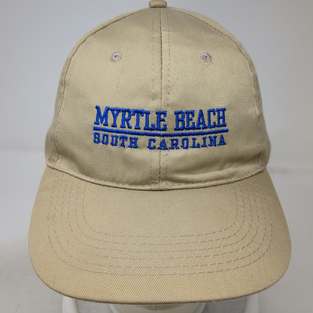OTTO Baseball Cap Beige One Size Myrtle Beach South Carolina Strapback Hat