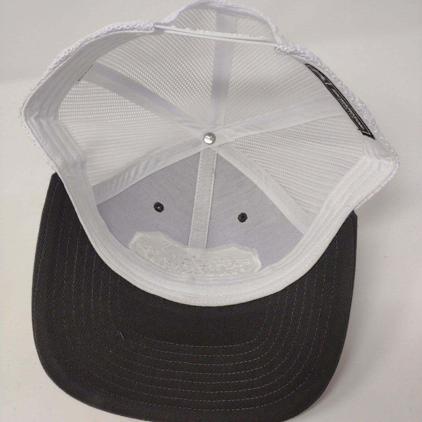 Payne Farms Snapback Mesh Back Trucker Hat Gray OSFA Embroidered
