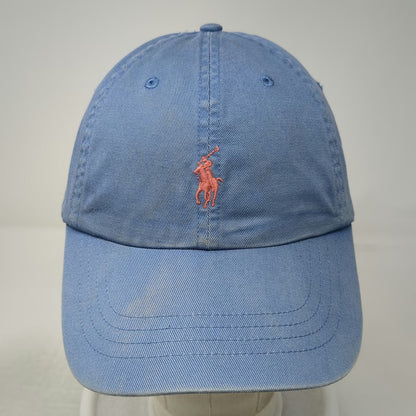 Polo Ralph Lauren Baseball Cap Blue One Size Orange Embroidered Polo Hat