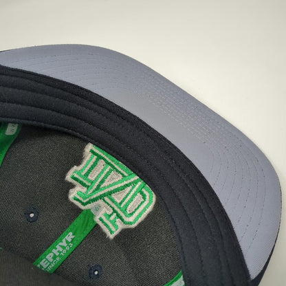 Notre Dame Fighting Irish NCAA Zephyr Blue M Cap Shamrock Indiana State Map Hat