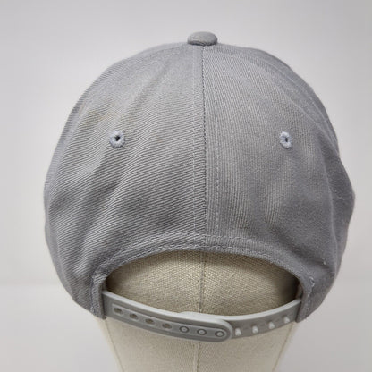 Yupoong Classics Snapback Hat Gray OSFA Embroidered M Cat Logo