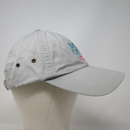 Island Oasis Baseball Cap Gray One Size Slideback Frozen Beverages Graphic Hat