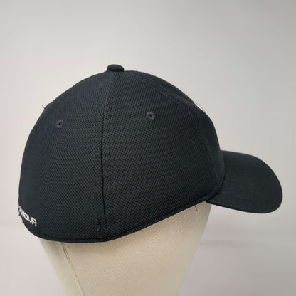 Under Armour Baseball Cap Black M Embroidered Logo Performance Stretch Fit Hat