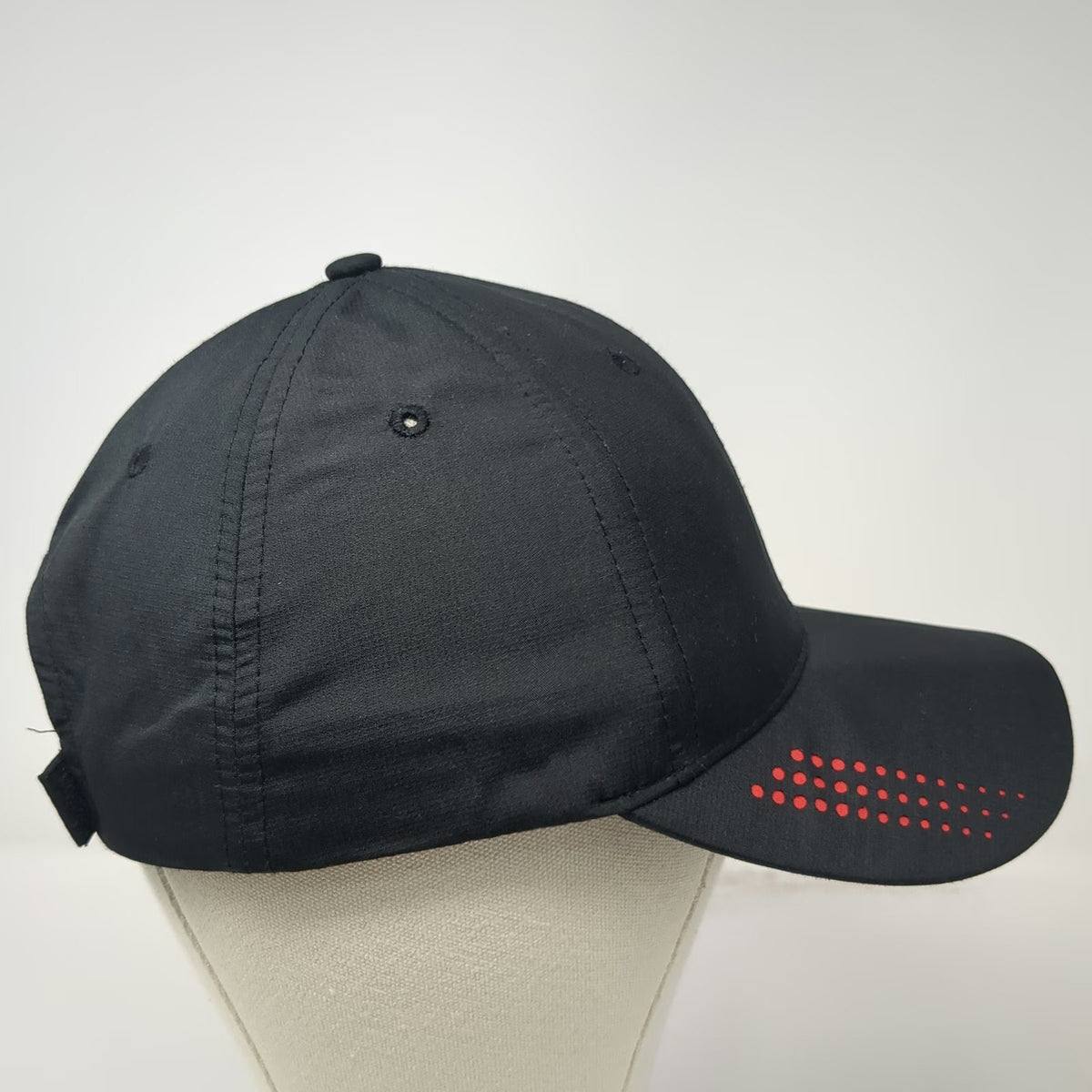 Quake City Caps Baseball Cap Black Red One Size Coca-Cola Moisture Wicking Hat