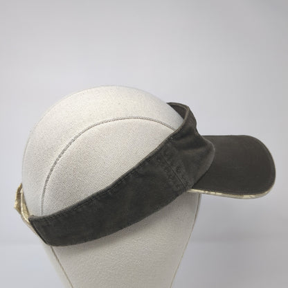 Budweiser Sun Visor Hat Brown One Size Adjustable Strap Lightweight Embroidered