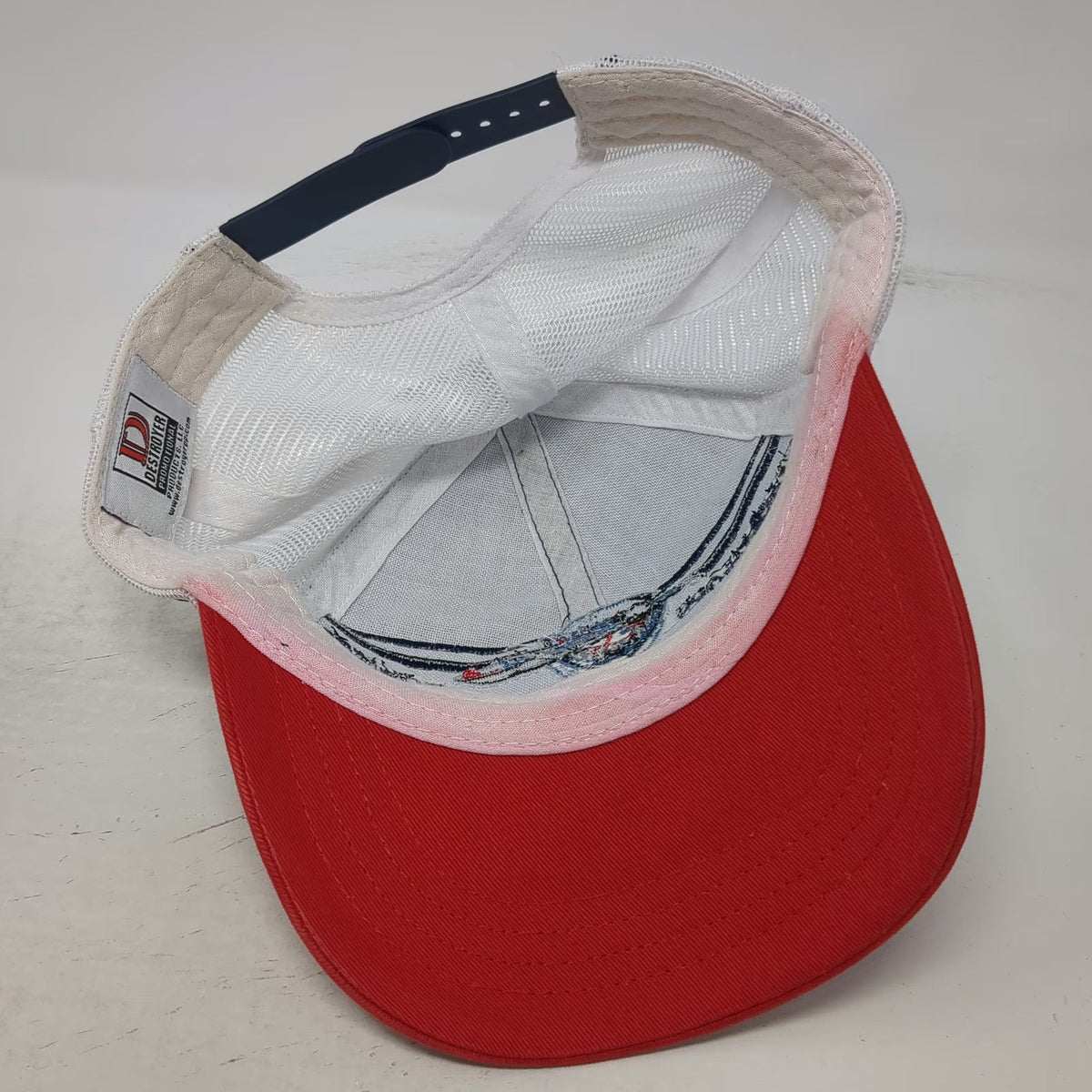 Destroyer Idaho Steelheads ECHL Trucker Hat Blue Red White One Size Pepsi 2004