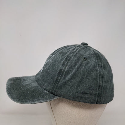 Just Breathe Dandelion Slideback Hat Gray One Size Adjustable