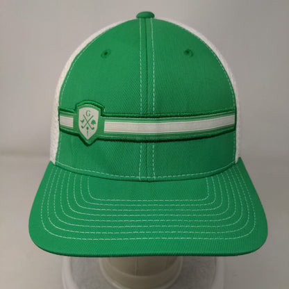 Levelwear Fitted Golf Hat Green Large/XL Colorblock Flexfit 6 Panel