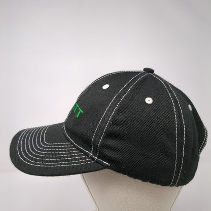 Platt Slideback Hat Black One Size Embroidered Solid 6 Panel Outdoor