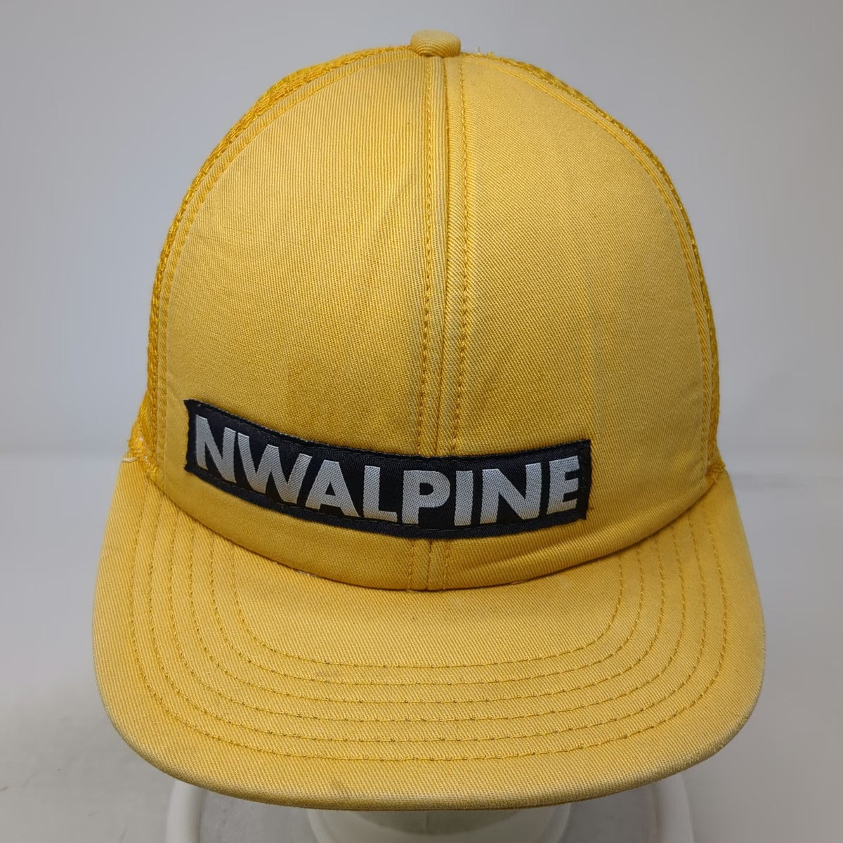Coal NWALPINE Trucker Hat Yellow One Size Mesh Snapback Patch Seattle Headwear