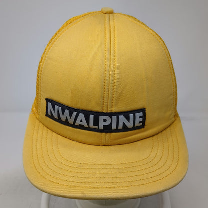 Coal NWALPINE Trucker Hat Yellow One Size Mesh Snapback Patch Seattle Headwear