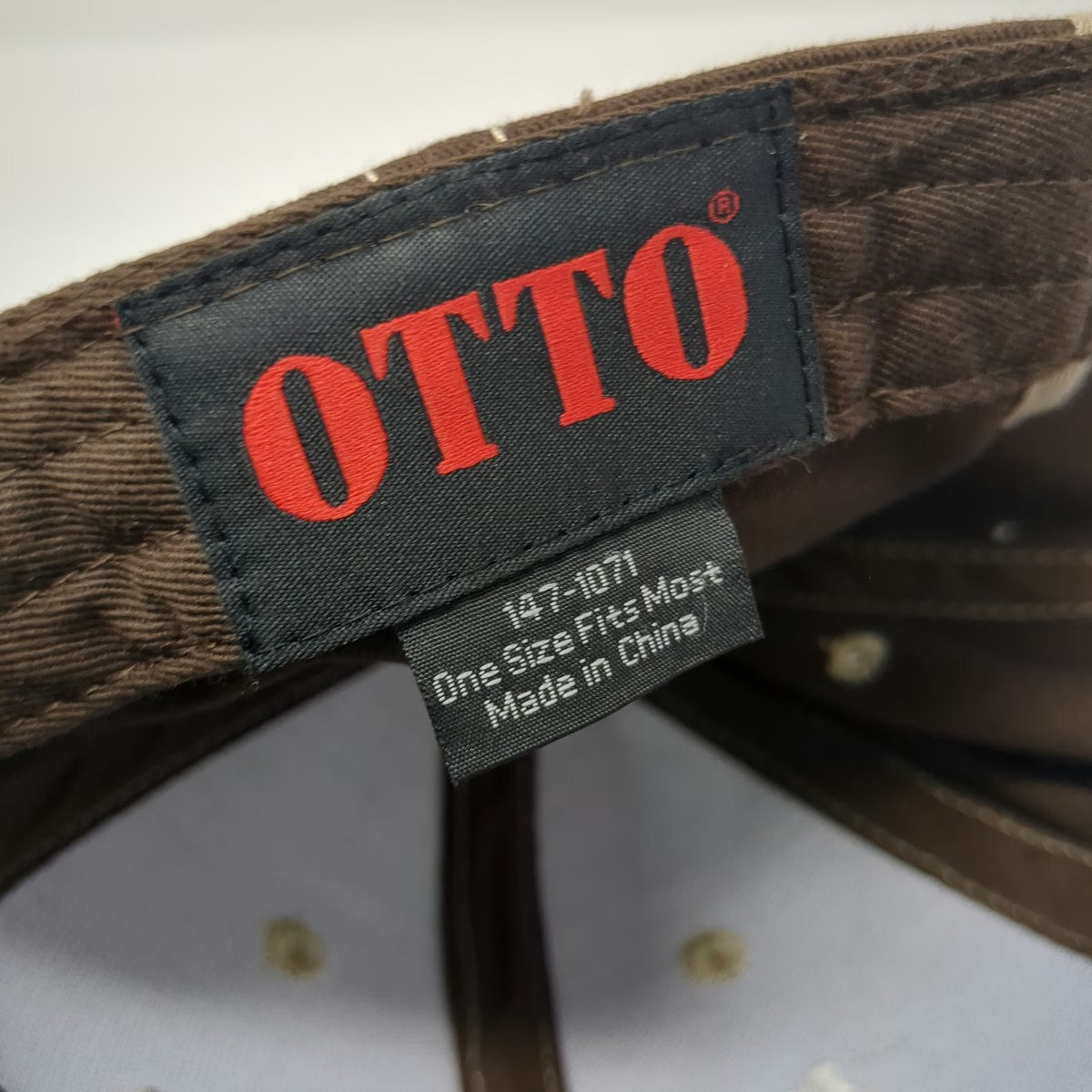 Otto Baseball Cap Brown One Size Lower Valley Machine Shop Strapback Hat