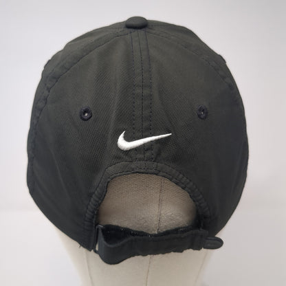 Nike Strapback Baseball Cap Black One Size Adjustable Embroidered Swoosh