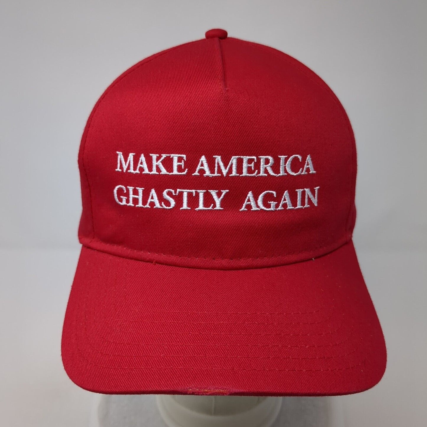 Make America Ghastly Again Strapback Hat Red OS Adjustable Embroidered Otto