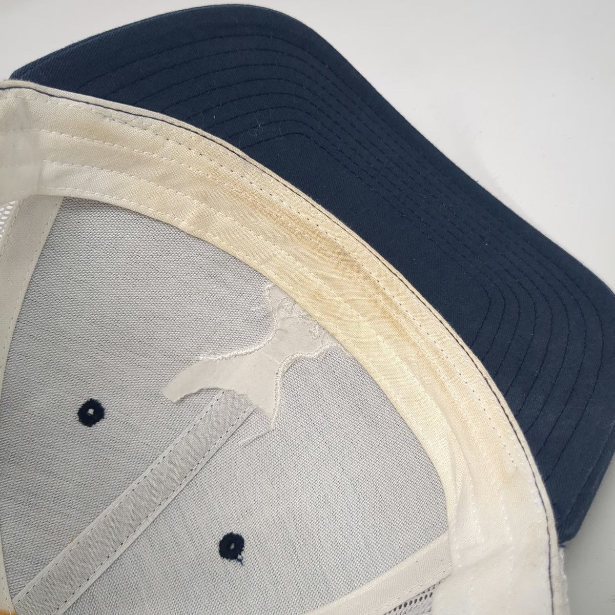 Yupoong Trucker Hat Blue One Size Mesh Back Snapback J+Z Graphic Logo Polyester