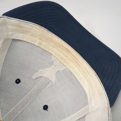 Yupoong Trucker Hat Blue One Size Mesh Back Snapback J+Z Graphic Logo Polyester