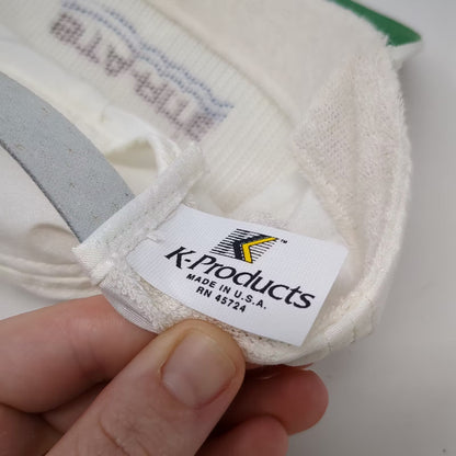 K-Products Sta-Rite 5 Panel Hat White One Size Slideback Rope Vintage Sunspark