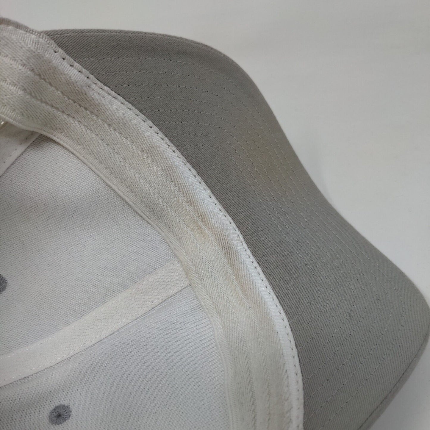 Columbia Fitted Trucker Hat Gray One Size Patch Logo Mesh Back Flexfit