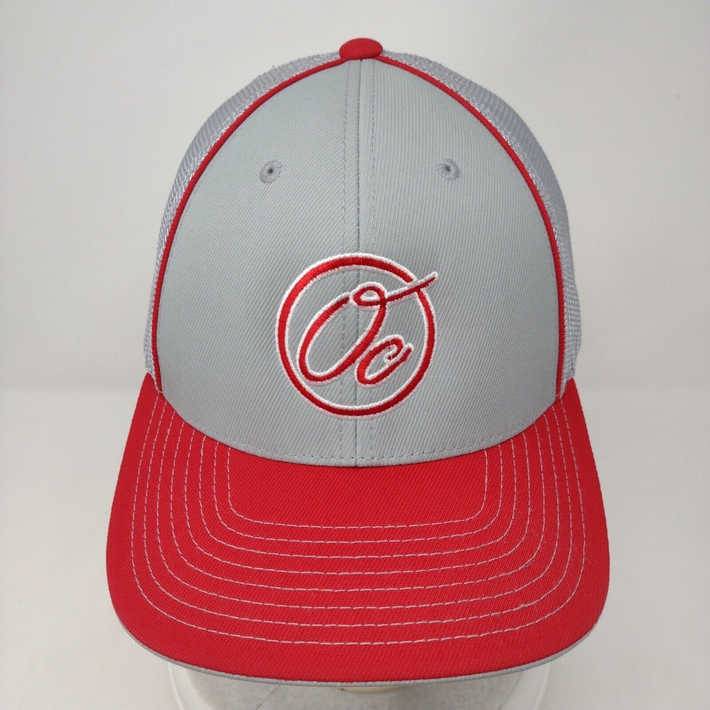 OC Fitted Trucker Hat Multicolor L/XL Mesh Back Pro Model Pacific Headwear