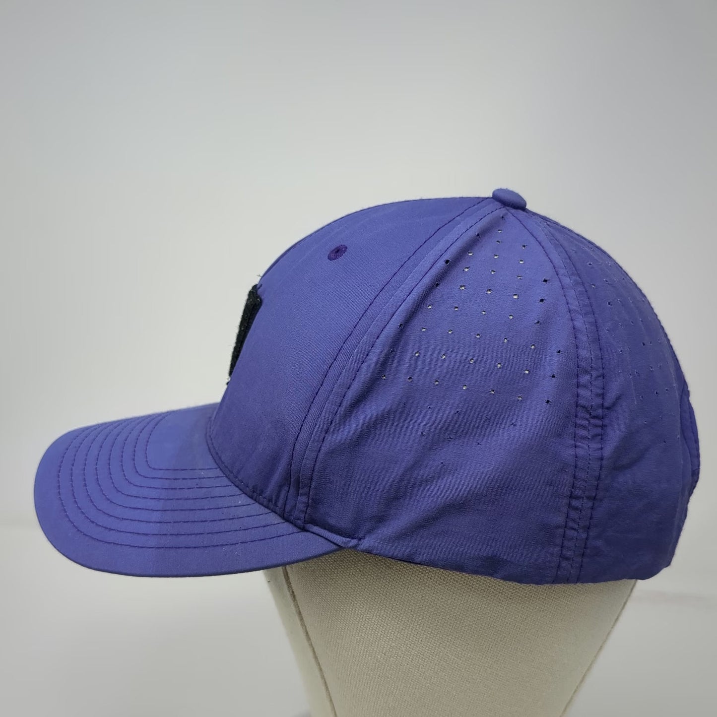Jones Sports Co Purple 5 Panel One Size Snapback Laser Cut Ventilation Patch Hat