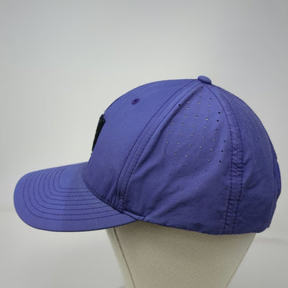 Jones Sports Co Purple 5 Panel One Size Snapback Laser Cut Ventilation Patch Hat