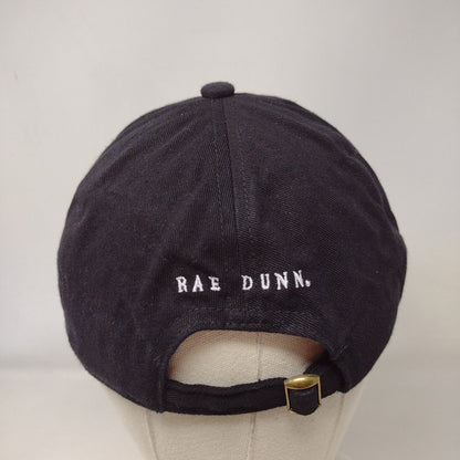 MAMA Slideback Hat Black OSFM Adjustable Patch 6 Panel Rae Dunn Cotton