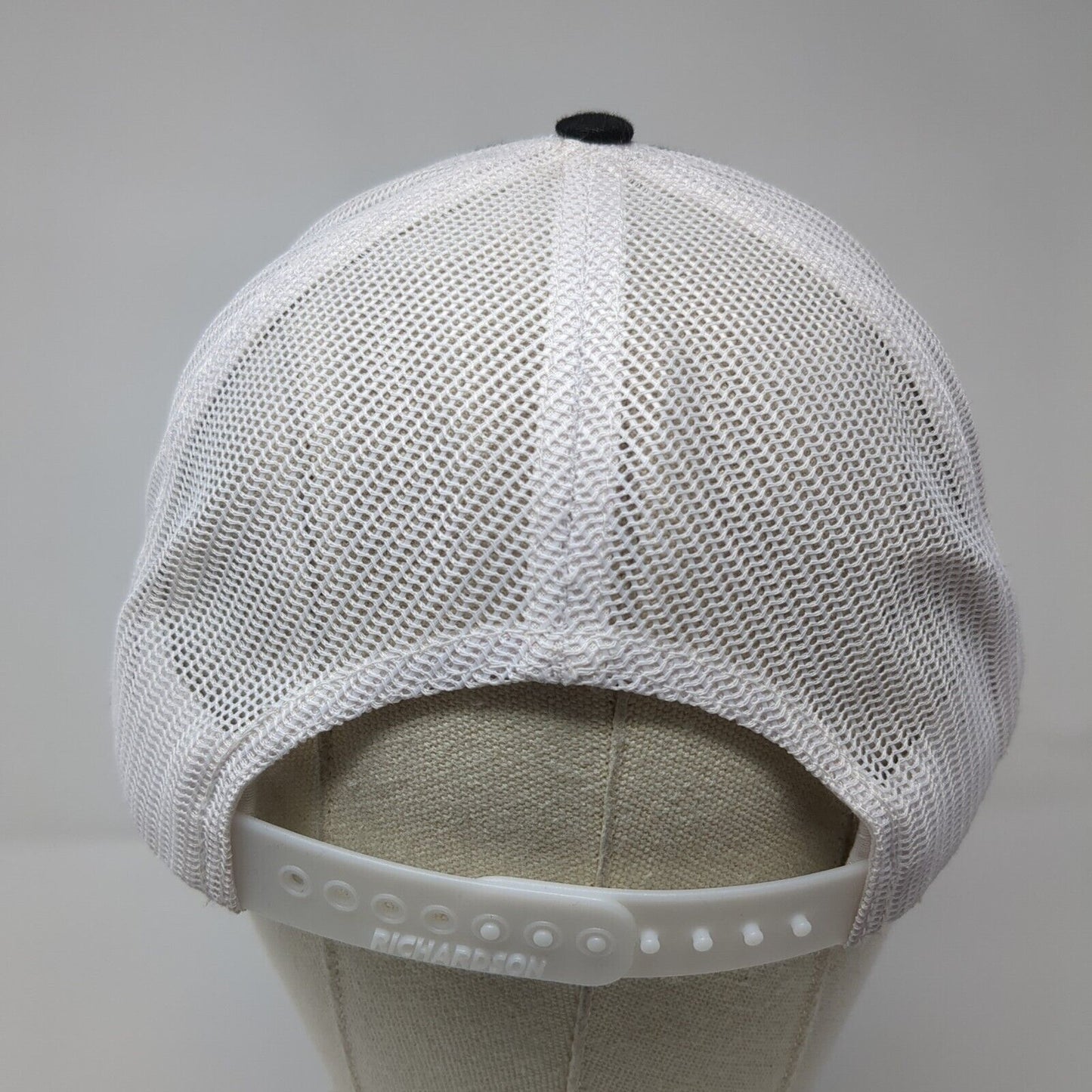 Foundation Logo Snapback Trucker Hat Black OSFA Mesh Back Richardson