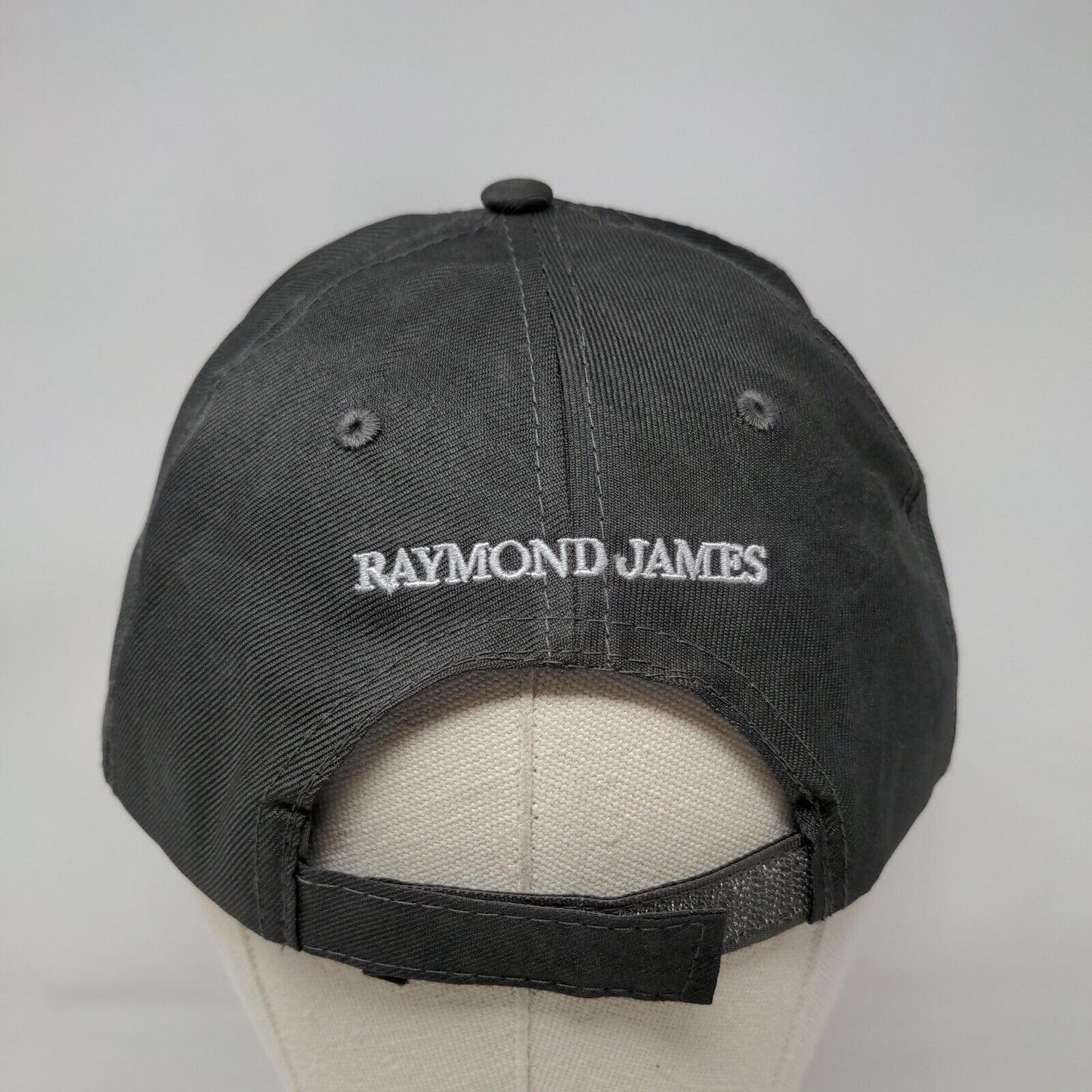 Tampa Bay Buccaneers Strapback Hat Gray Embroidered Logo Raymond James