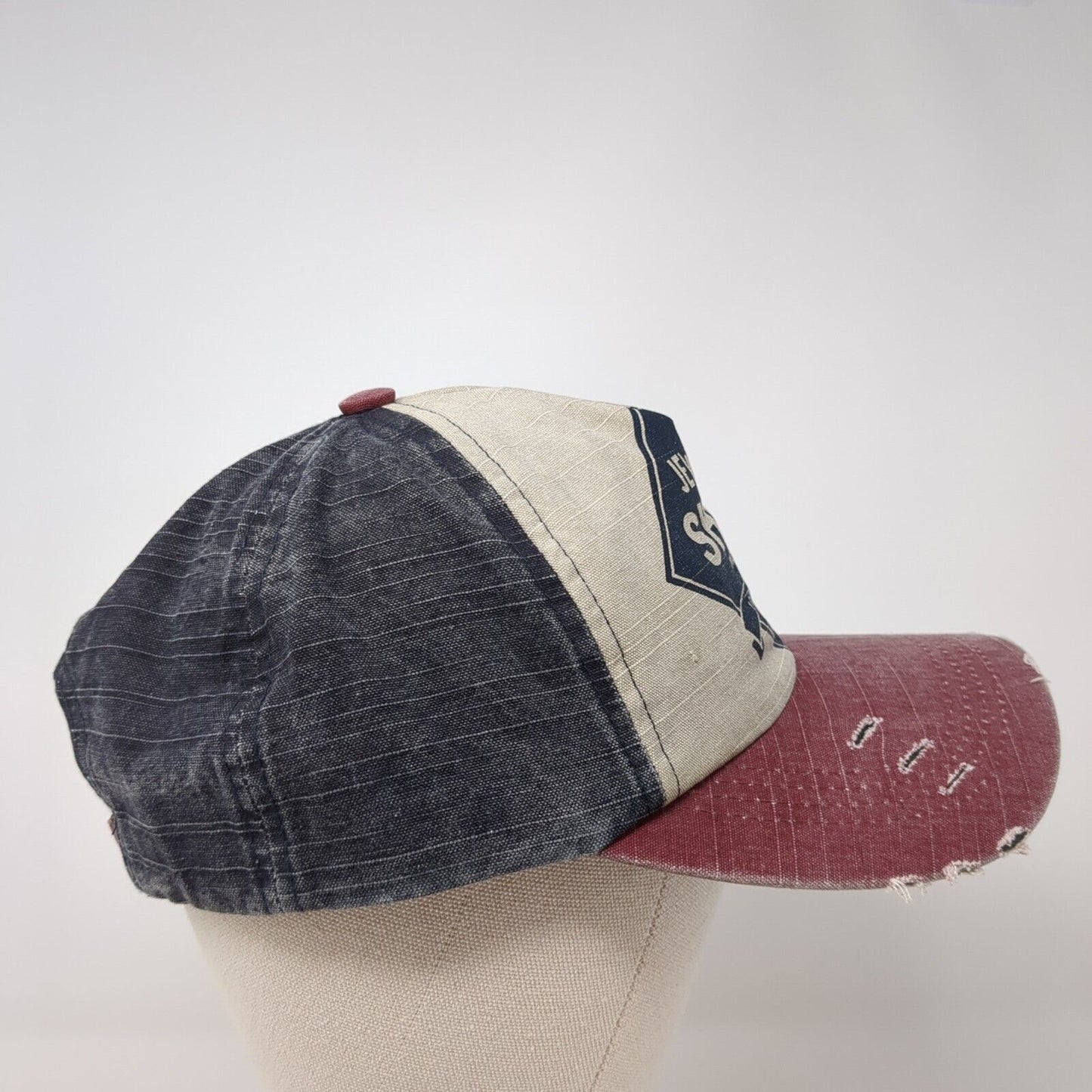 Jewel Shine Moter Oil Slideback Hat Multi OSFA Adjustable Colorblock