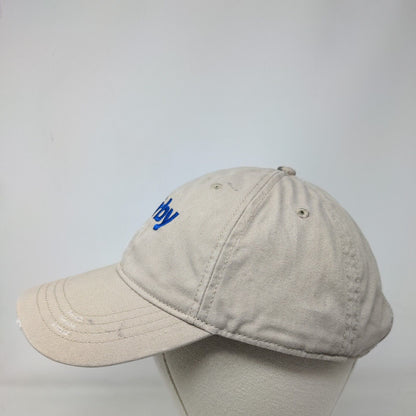 Irby Strapback Hat Tan One Size Adjustable Embroidered 6 Panel Vent Holes
