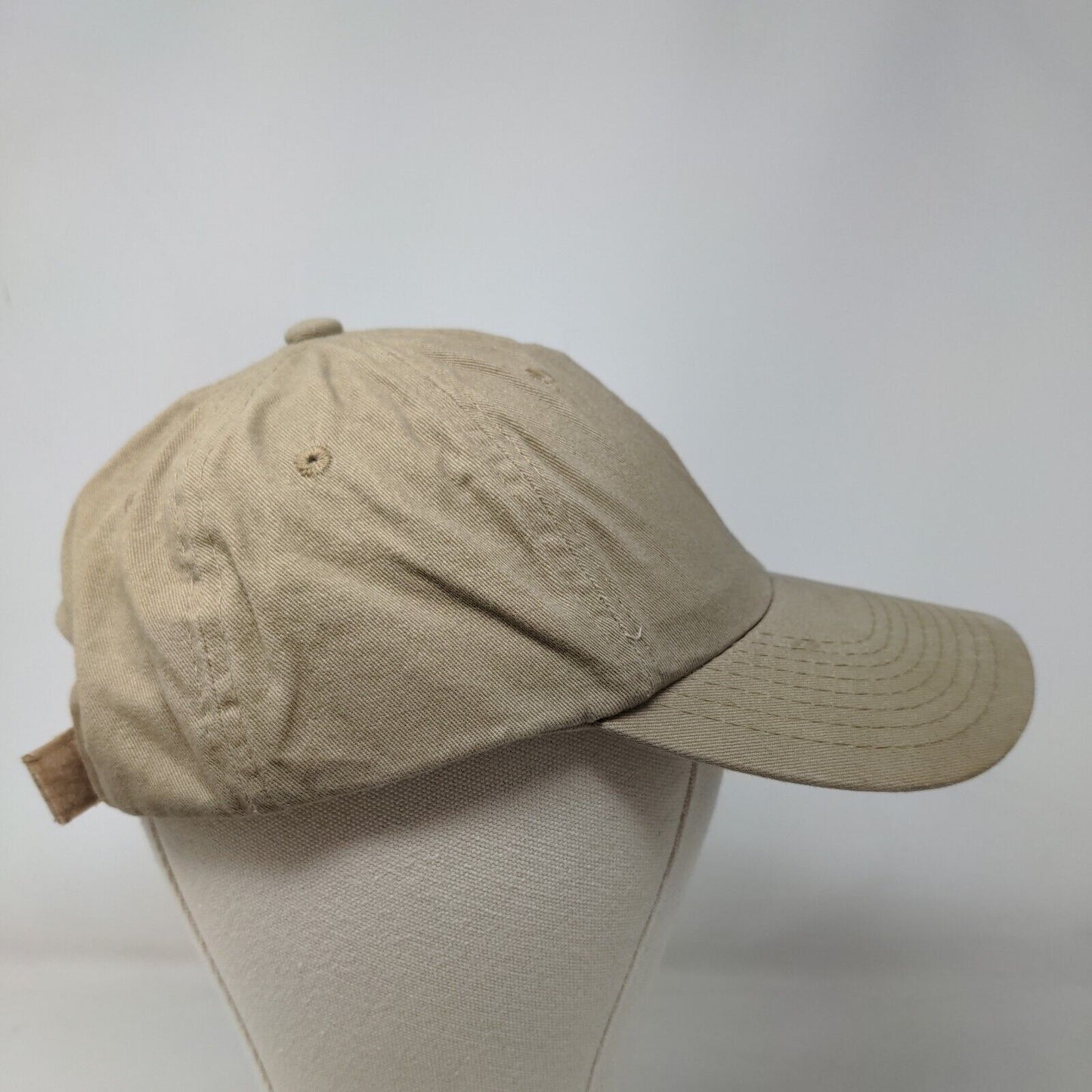 Outdoor Cap Men's Strapback Hat Tan OSFM Blank Adjustable Vent Holes