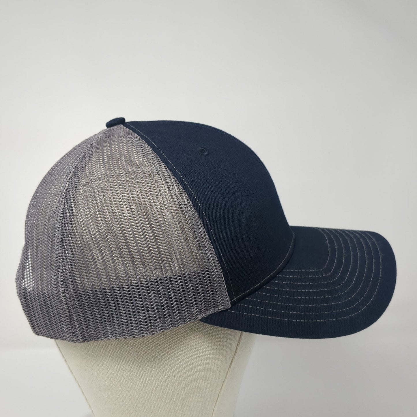 Meadow Golf Snapback Trucker Hat Blue One Size Adjustable Mesh Back Richardson
