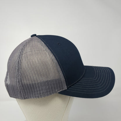 Meadow Golf Snapback Trucker Hat Blue One Size Adjustable Mesh Back Richardson