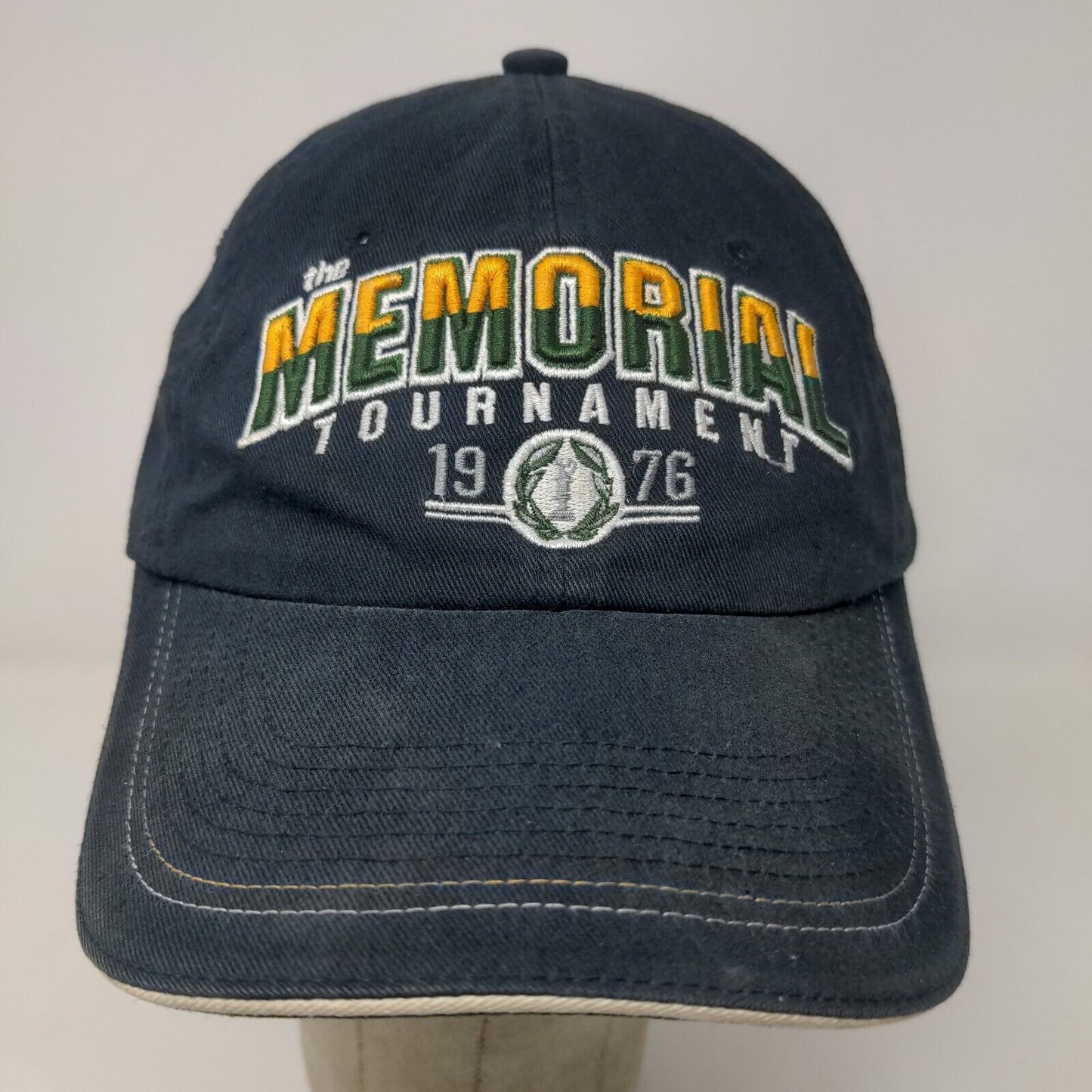 Muirfield Village Golf Club Men's Slideback Hat Blue Memorial Tournament Logo