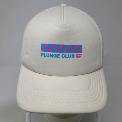 AS Colour Trucker Hat Beige One Size Mesh Back Foam Front Plunge Club Snapback