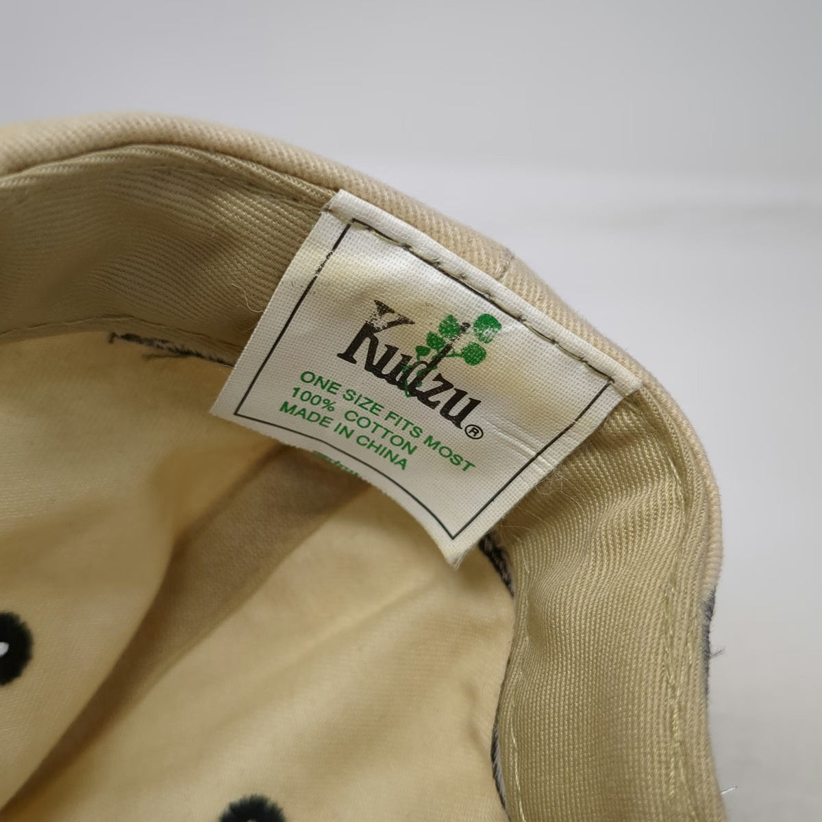 Kudzu Red Line Racing Lubricants Baseball Cap Beige One Size Snapback Hat Logo