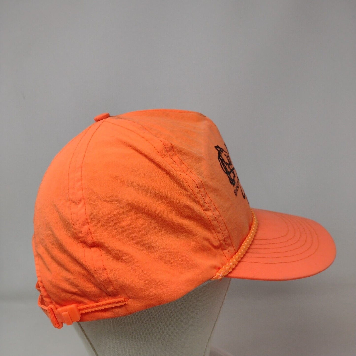 Bronco Motors Boise Idaho Strapback Hat Orange OSFA Adjustable Rope Otto