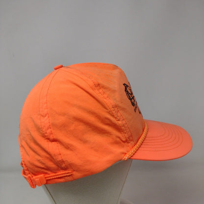 Bronco Motors Boise Idaho Strapback Hat Orange OSFA Adjustable Rope Otto