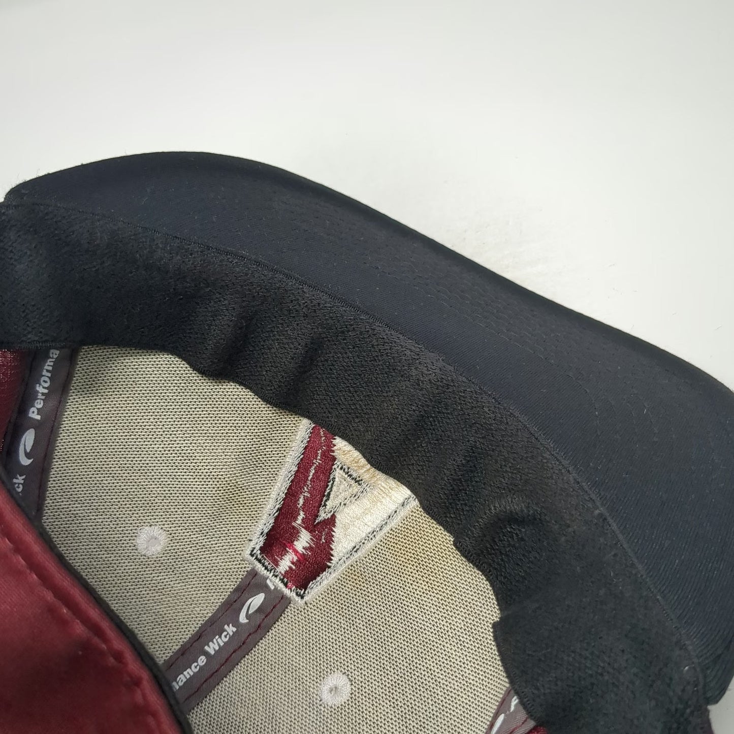 Pukka Baseball Cap Red Black One Size Abington Ghosts Performance Stretch Hat