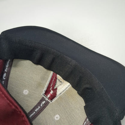 Pukka Baseball Cap Red Black One Size Abington Ghosts Performance Stretch Hat