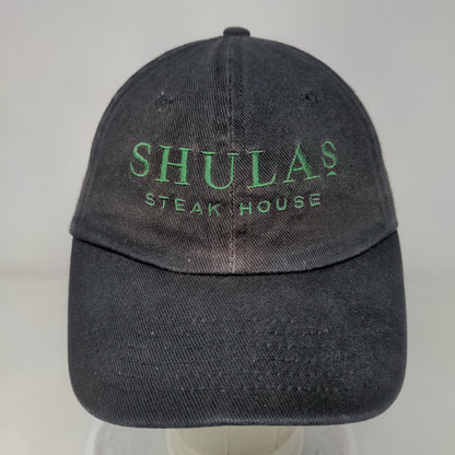 Shula's Steak House Slideback Hat Black One Size Embroidered Chef Works
