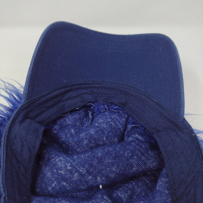 2009 Slideback Wig Cap Blue OSFA Adjustable Spiky Faux Hair Costume Hat