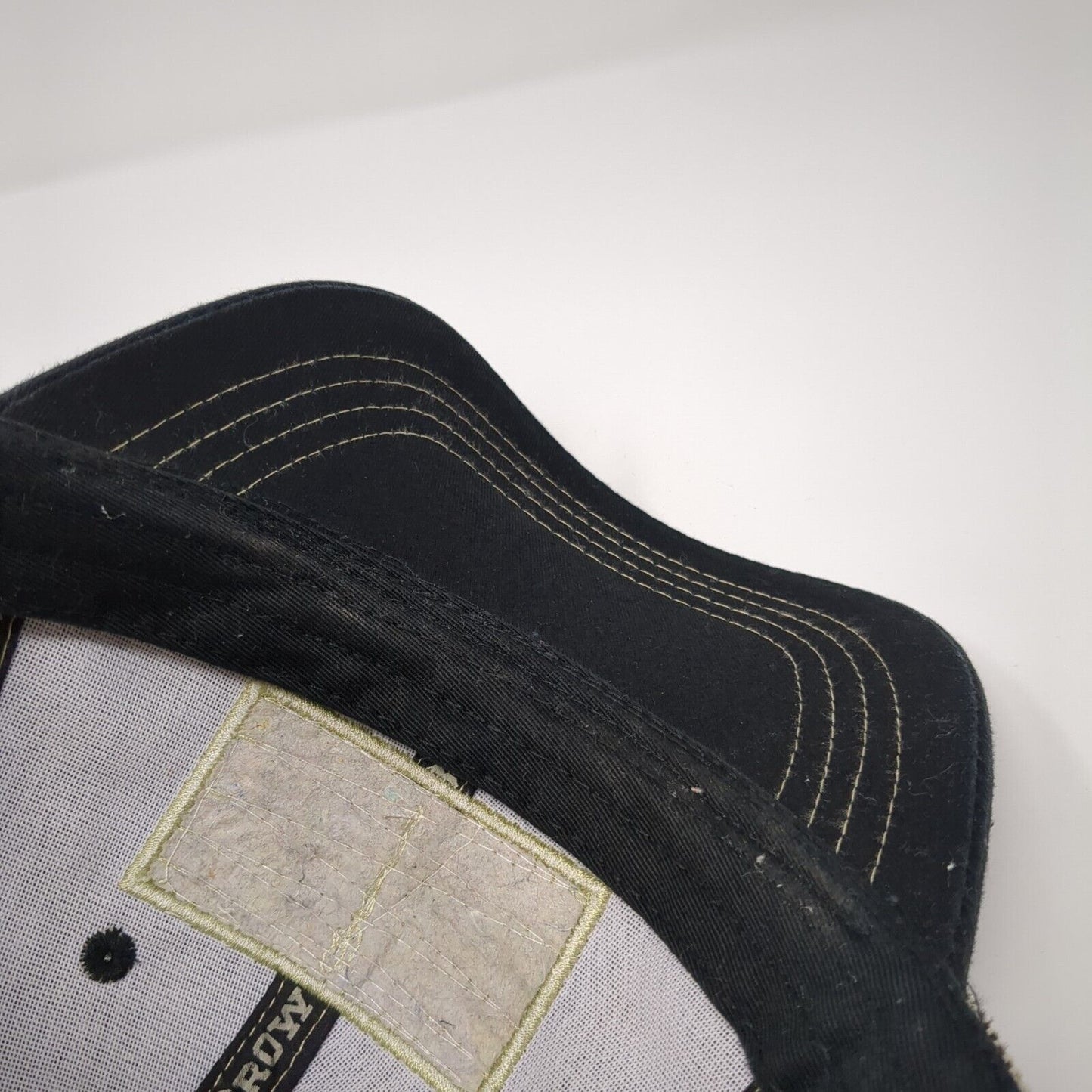 Browning Flag Snapback Trucker Hat Black One Size Mesh Back Adjustable