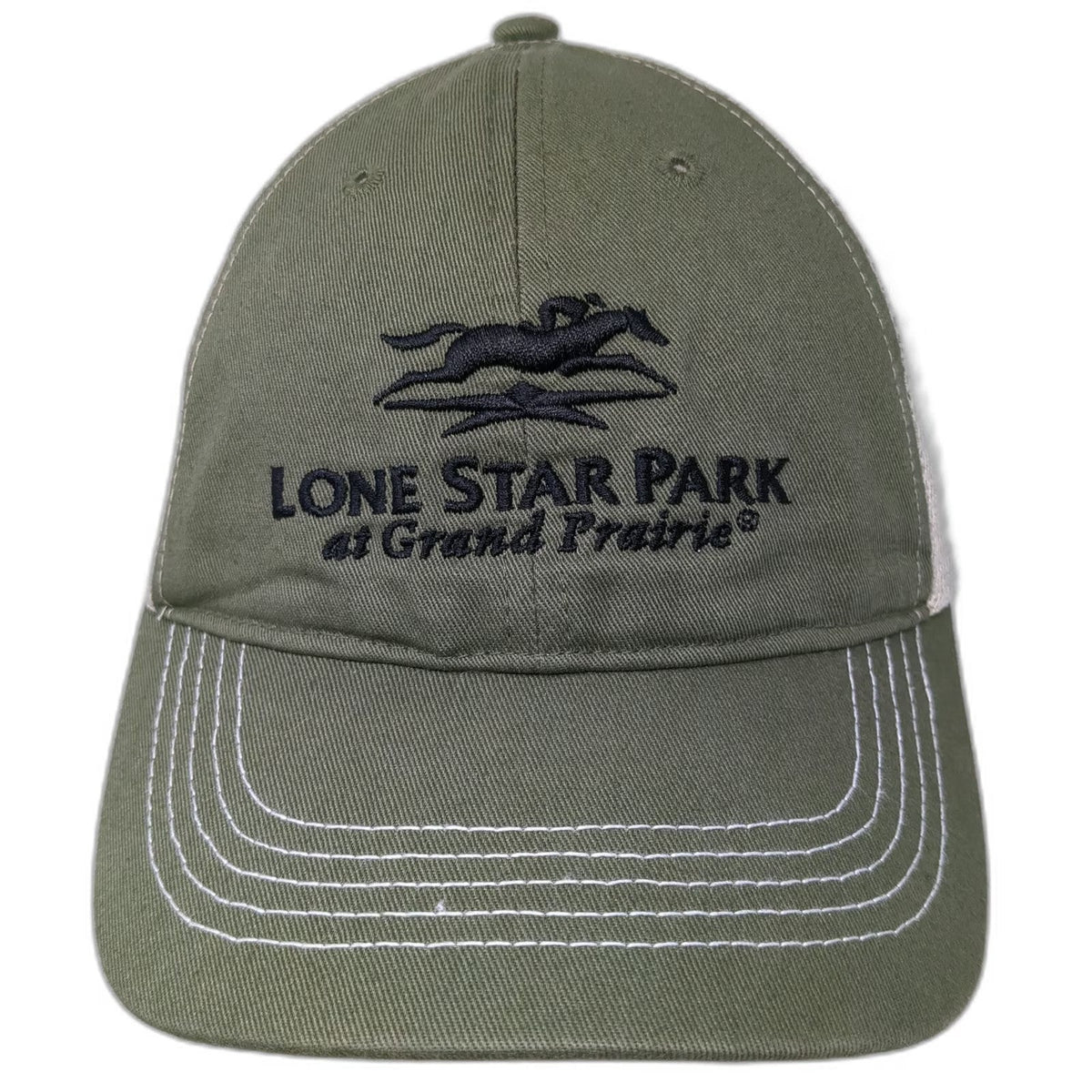 Tatco Company Lone Star Park Grand Prairie Trucker Hat Green One Size Snapback