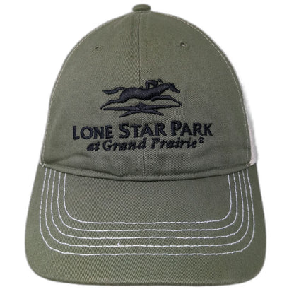 Tatco Company Lone Star Park Grand Prairie Trucker Hat Green One Size Snapback