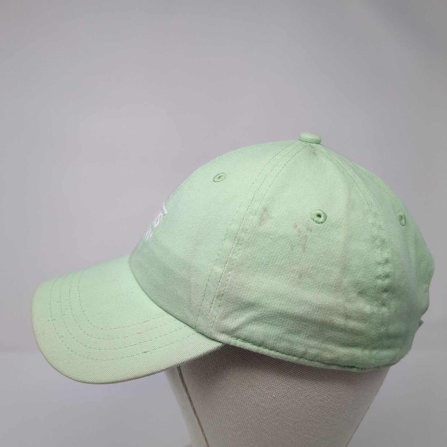 Vans Slideback Hat Green One Size Adjustable Embroidered Solid 6 Panel