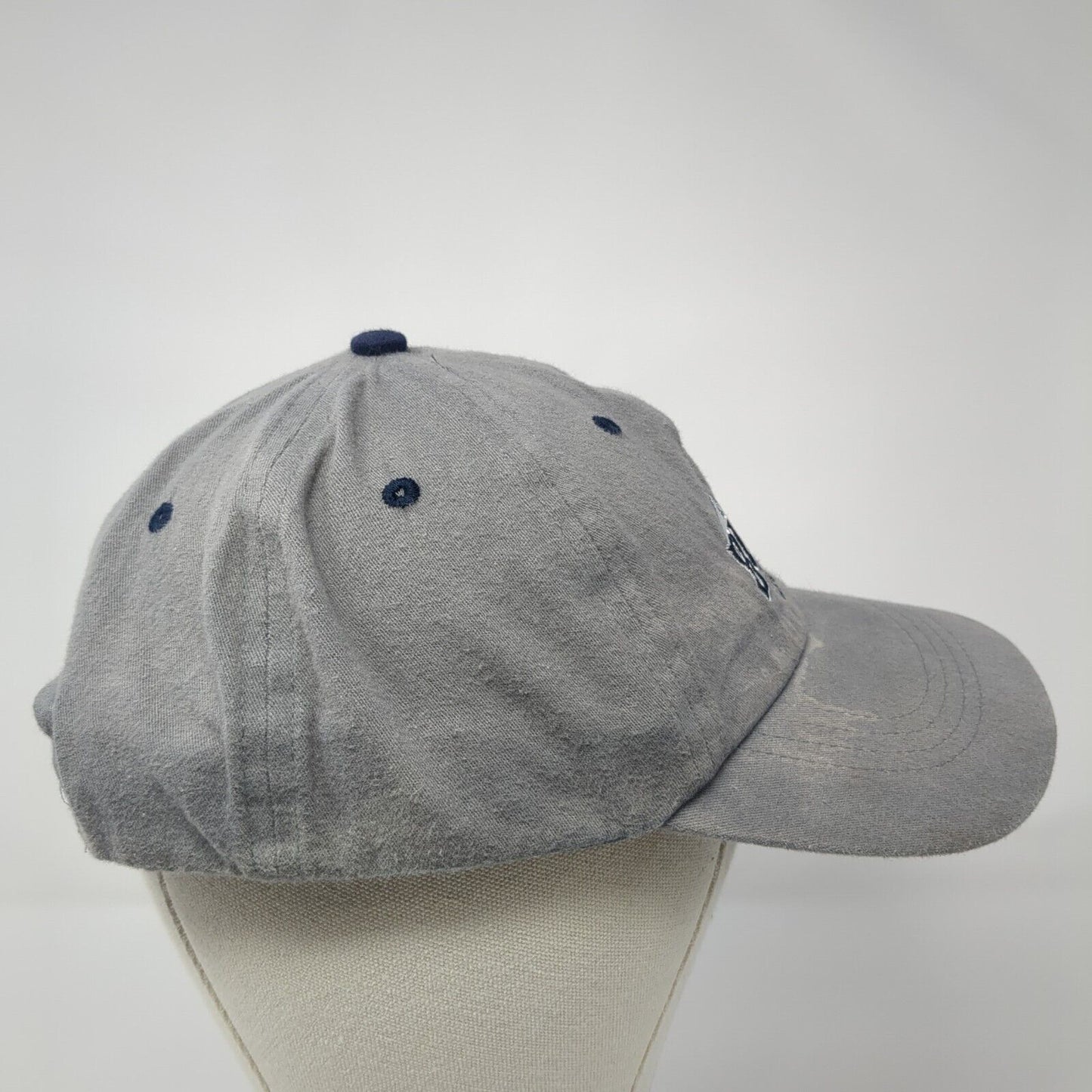 Busch Light Snapback Hat Gray One Size Embroidered Quake City Caps