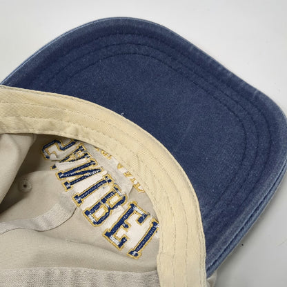 Headshot Baseball Cap Beige Blue One Size Sanibel Island Strapback Hat Cotton