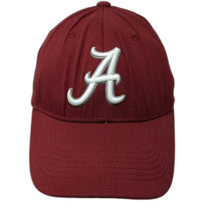 Alabama Crimson Tide NCAA Top of the World Red M Cap One Fit Stretch Logo Hat